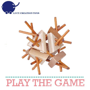 Spiky 3D Wooden Brain Teaser Puzzle